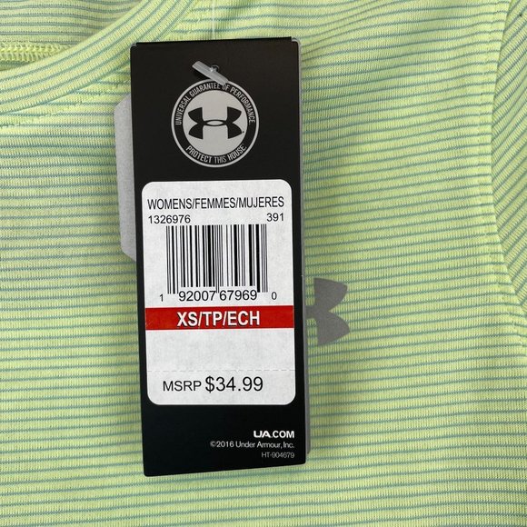 New Ladies Under Armour UA T Shirt Tee Top Heat gear size XS - Picture 5 of 9